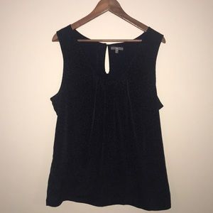 Gap size XL top, black and blue pattern, EUC.